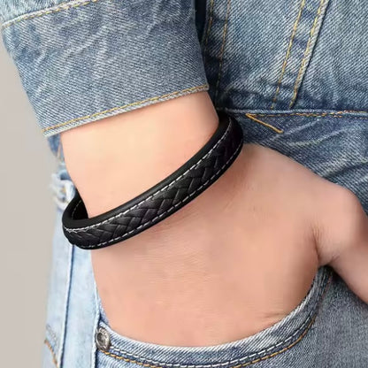 Charme Lederen Armband K - 21/23 cm