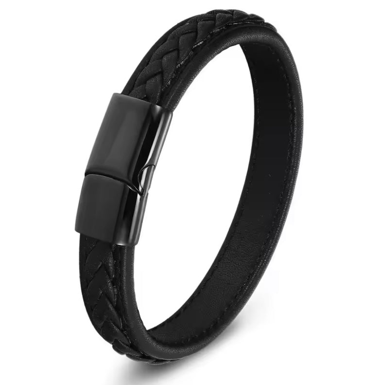 Charme Lederen Armband K - 21/23 cm
