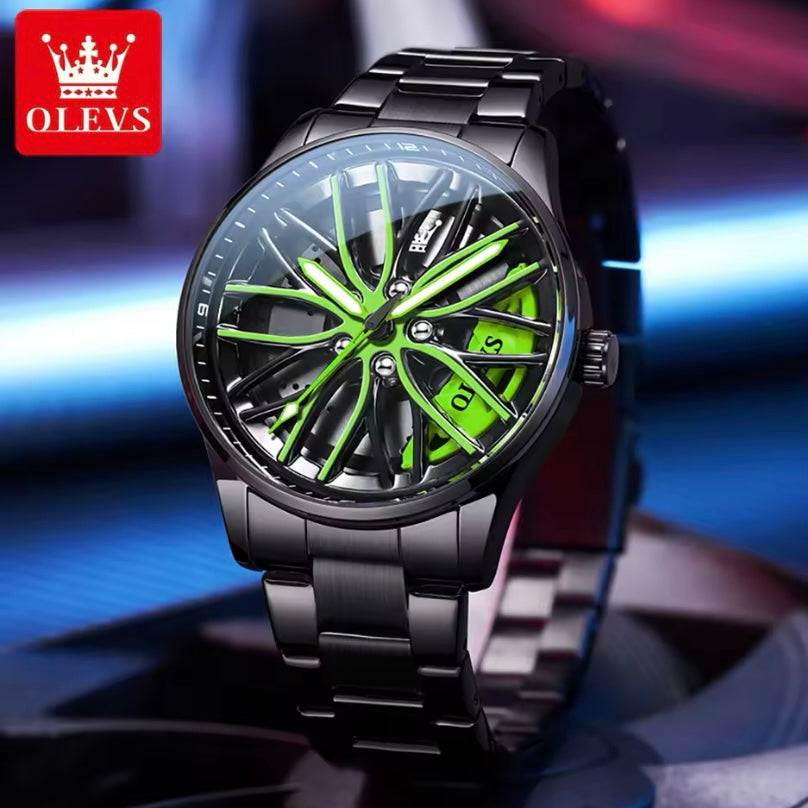 Roterende Wiel Horloge