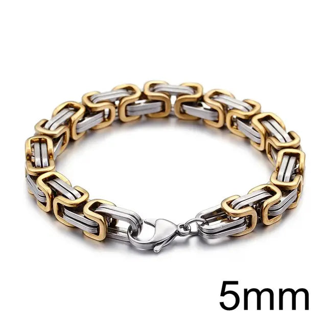 UrbanSteel armband in goud met luxueus Dubai Ketting design