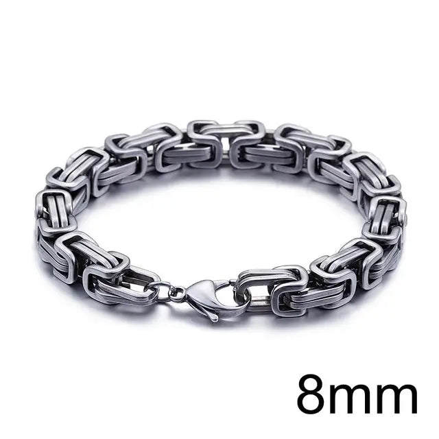 UrbanSteel armband in zilver met luxueus Dubai Ketting design