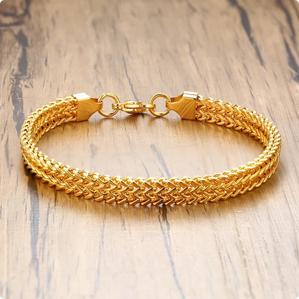 Vintage Geoxideerde Dubbele Curb Chain Armbanden