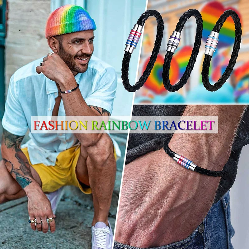 VividRainbow stainless steel armband