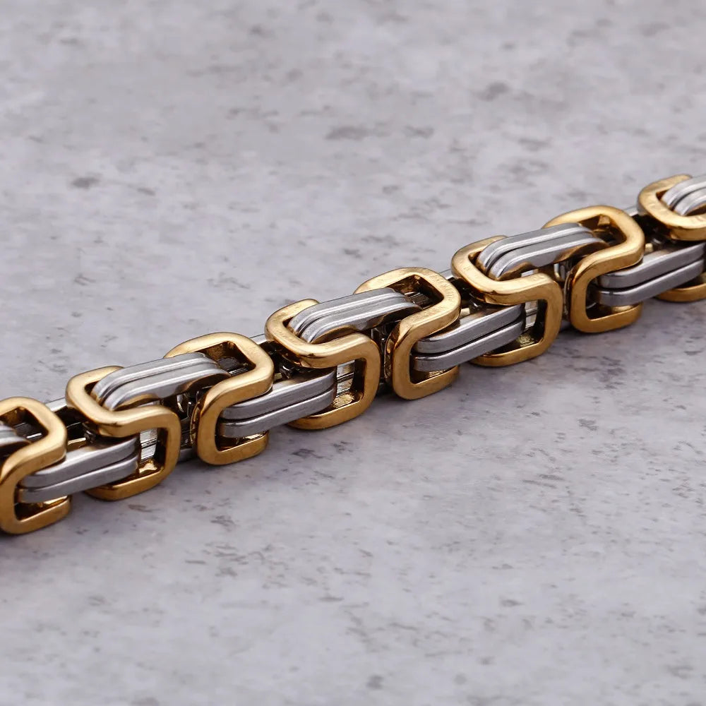 Zilveren armband met chique Dubai Ketting van UrbanSteel