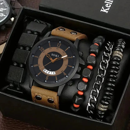 Montre ModeLux™ Soki et bracelets élégants