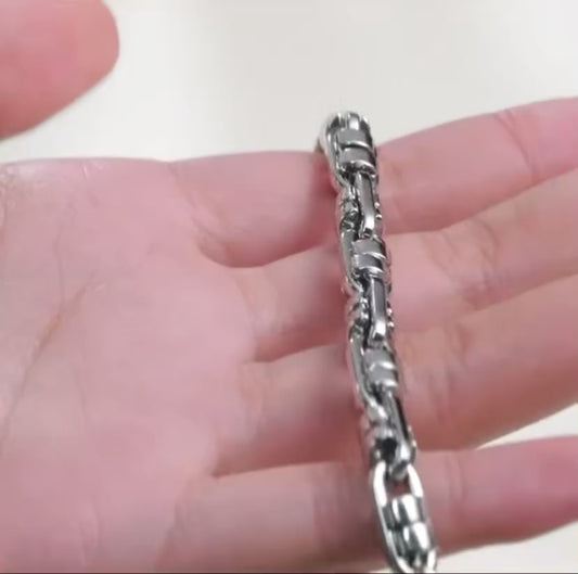 Brother® Aurelius RVS Byzantijnse Schakelarmband