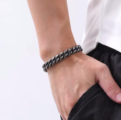 Retro Cubaanse Schakelarmband