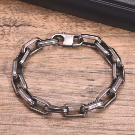 Heren Byzantijnse Armband – Retro Grijs